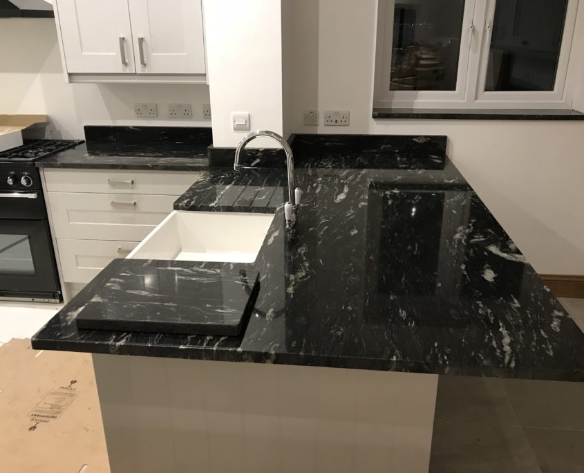 Cosmic Black Granite Worktop